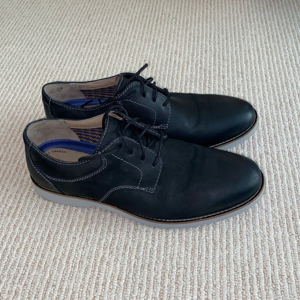bostonian black leather dress shoes